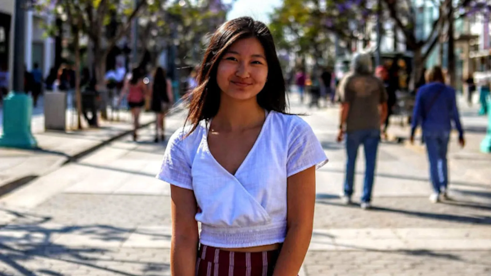Photograph of Jocelyn at Santa Monica Beach, California 