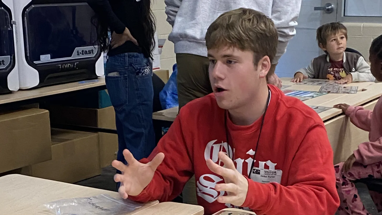 Jordan Porter on a visit