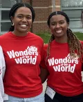 Sydney and Devyn Brown on a visit